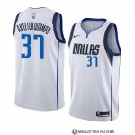 Maillot Dallas Mavericks Kostas Antetokounmpo Association 2018-19 Blanc