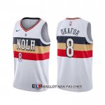 Maillot New Orleans Pelicans Jahlil Okafor Earned Blanc