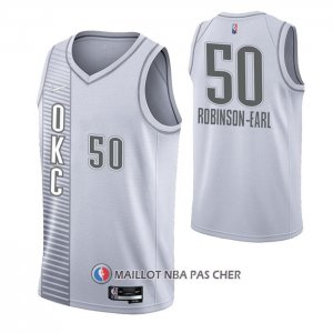 Maillot Oklahoma City Thunder Jeremiah Robinson-earl NO 50 Ville 2021-22 Blanc