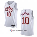Maillot Cleveland Cavaliers Darius Garland NO 10 Association 2022-23 Blanc