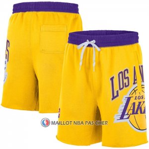 Short Los Angeles Lakers Big Logo Just Don Jaune