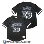 Maillot Manche Courte Los Angeles Lakers Lebron James Noir