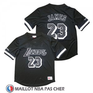 Maillot Manche Courte Los Angeles Lakers Lebron James Noir