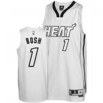 Maillot Bosh Miami Heat #1 Blanc