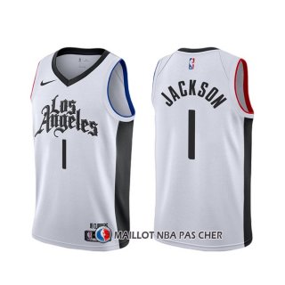 Maillot Los Angeles Clippers Reggie Jackson Ville Blanc