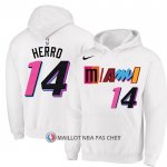 Veste a Capuche Miami Heat Tyler Herro Ville 2022-23 Blanc