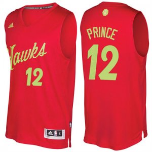 Maillot Navidad 2016 Taurean Prince Hawks 12 Rouge