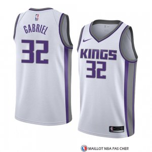 Maillot Sacramento Kings Wenyen Gabriel Association 2018 Blanc