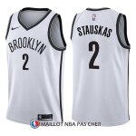 Maillot Brooklyn Nets Nik Stauskas Association 2 2017-18 Blanc