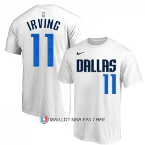 Maillot Manche Courte Dallas Mavericks Kyrie Irving Association Blanc