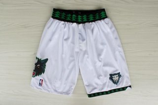 Short retro de Blanc Minnesota Timberwolves NBA