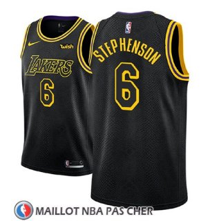 Maillot Los Angeles Lakers Lance Stephenson Ciudad 2018 Noir