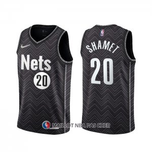 Maillot Brooklyn Nets Landry Shamet Earned 2020-21 Noir