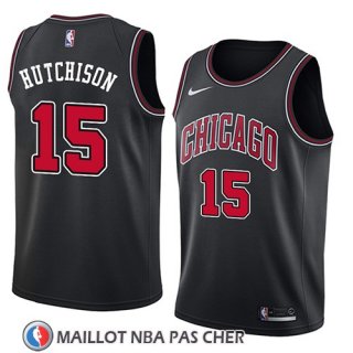 Maillot Chicago Bulls Chandler Hutchison Statement 2018 Noir