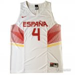 Maillot Pau Gasol Espana 2014 #4 Blanc