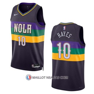 Maillot New Orleans Pelicans Jaxson Hayes NO 10 Ville 2022-23 Volet