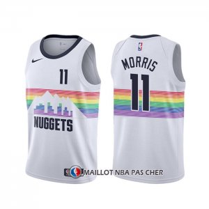 Maillot Denver Nuggets Monte Morris Ville Blanc