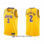 Maillot Los Angeles Lakers Wayne Ellington NO 2 75th Anniversary 2021-22 Jaune