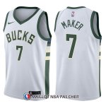 Maillot Milwaukee Bucks Thon Maker Swingman Association 7 2017-18 Blanc