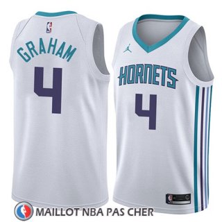 Maillot Charlotte Hornets Devonte Graham No 4 Association 2018 Blanc
