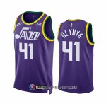 Maillot Utah Jazz Kelly Olynyk NO 41 Classic 2023-24 Volet