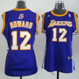 Maillot Femme de Howard Los Angeles Lakers #12 Pourpre