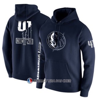 Veste a Capuche Dallas Mavericks Dirk Nowitzki Bleu
