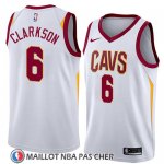 Maillot Cleveland Cavaliers Jordan Clarkson No 6 Association 2018 Blanc