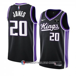 Maillot Sacramento Kings Colby Jones NO 20 Icon 2023-24 Noir