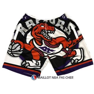 Short Tornto Raptors Mitchell & Ness Big Face Blanc