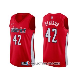 Maillot Washington Wizards Davis Bertans Earned Rouge