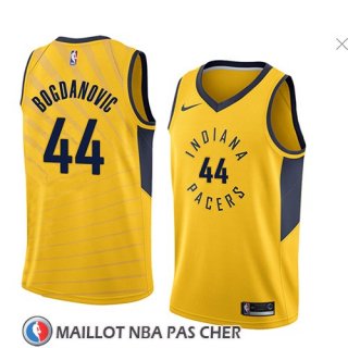 Maillot Indiana Pacers Bojan Bogdanovic No 44 Statement 2018 Jaune