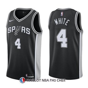 Maillot San Antonio Spurs Derrick White Swingman Icon 4 2017-18 Noir