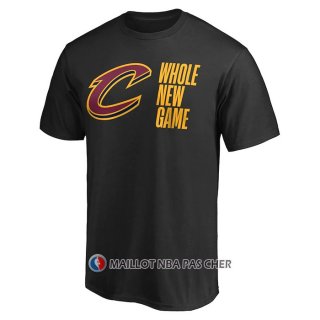Maillot Manche Courte Cleveland Cavaliers Whole New Game Noir