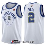 Maillot Golden State Warriors Jordan Bell Hardwood Classic 2 2017-18 Blanc