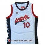 Maillot USA 1996 Miller 10 Blanc Maillot USA 1996 Miller 10 Blanc