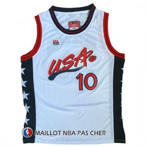 Maillot USA 1996 Miller 10 Blanc