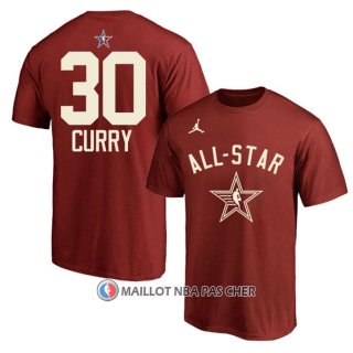 Maillot Manche Courte All Star 2024 Stephen Curry Rouge