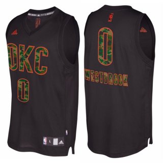 Maillot Camuoflage Mode Thunder Westbrook 0 Noir