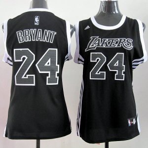 Maillot Femme de Bryant Los Angeles Lakers #24 Noir