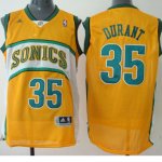 Maillot Seattle Supersonics Durant Sonics #35 Jaune