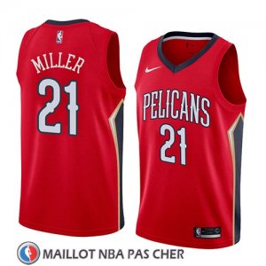 Maillot New Orleans Pelicans Darius Miller No 21 Statement 2018 Rouge