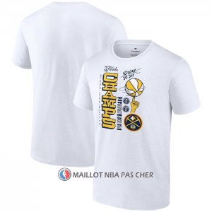 Maillot Manche Courte Denver Nuggets 2023 NBA Finals Champions Hometown Originals Review Blanc