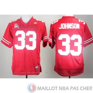 Maillot NCAA Pete Johnson Rouge Retro
