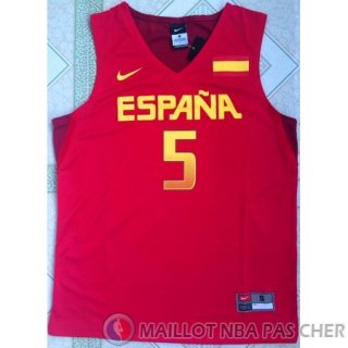 Maillot Jeux Olympiques Rio Espana Fernandez #5 Rouge
