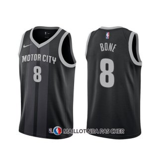Maillot Detroit Pistons Jordan Bone Ville Noir
