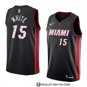 Maillot Miami Heat Okaro White Icon 2018 Noir