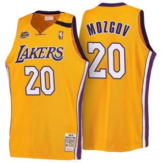 Maillot Retro 1999-00 Lakers Mozgov 20 Jaune