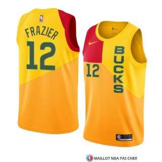 Maillot Milwaukee Bucks Tim Frazier Ville 2018-19 Jaune