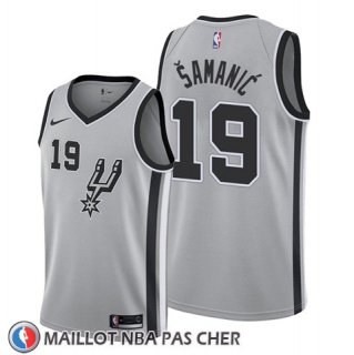 Maillot San Antonio Spurs Luka Samanic Statement 2019-20 Gris